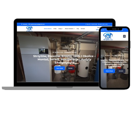 mockup laptopa i telefonu ag sp&oacute;łka z o.o.